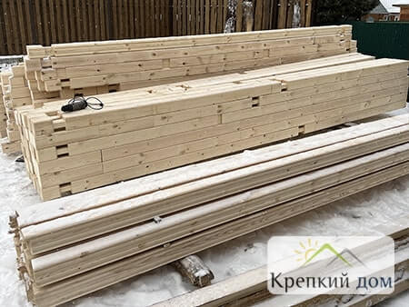 Баня из бруса в дер. Оськино - Фотоотчет строительства