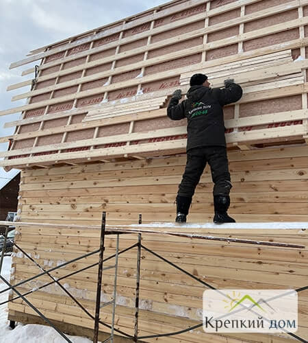 Дом из бруса в дер. Нагорный Иштан - Фотоотчет строительства