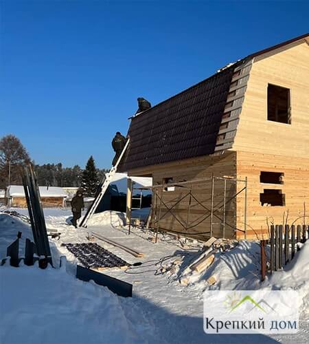 Дом из бруса в дер. Нагорный Иштан - Фотоотчет строительства