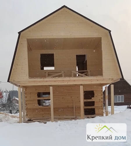 Дом из бруса в дер. Нагорный Иштан - Фотоотчет строительства