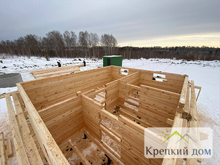 Дом из бруса в ДНП Кедры - Фотоотчет строительства