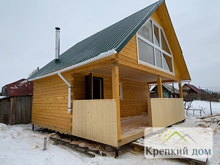 Дом-баня из бруса в пос. Нижний Склад - Фотоотчет строительства