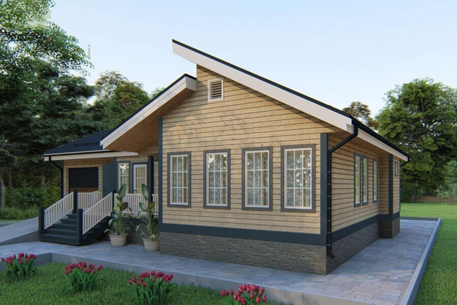 Дом из бруса 14.5×12 115м
