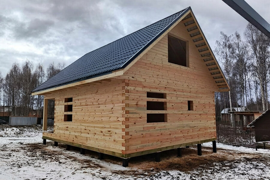 Дом из бруса 7×9 96м
